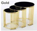 ZEEN END TABLE -GOLD